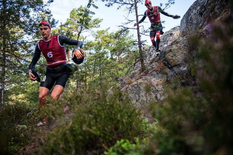 Le duo de français en route vers le podium de l'Ötillö (Pierre Mangez/Ötillö)