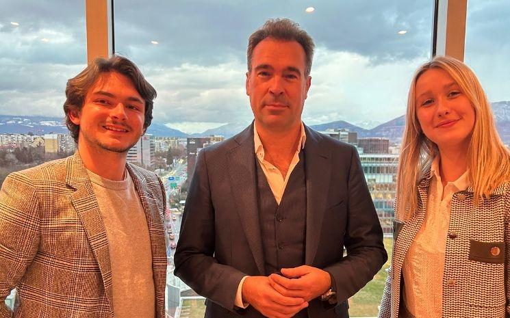 Photo avec Olivier Brourhant, CEO et fondateur du cabinet Mantu