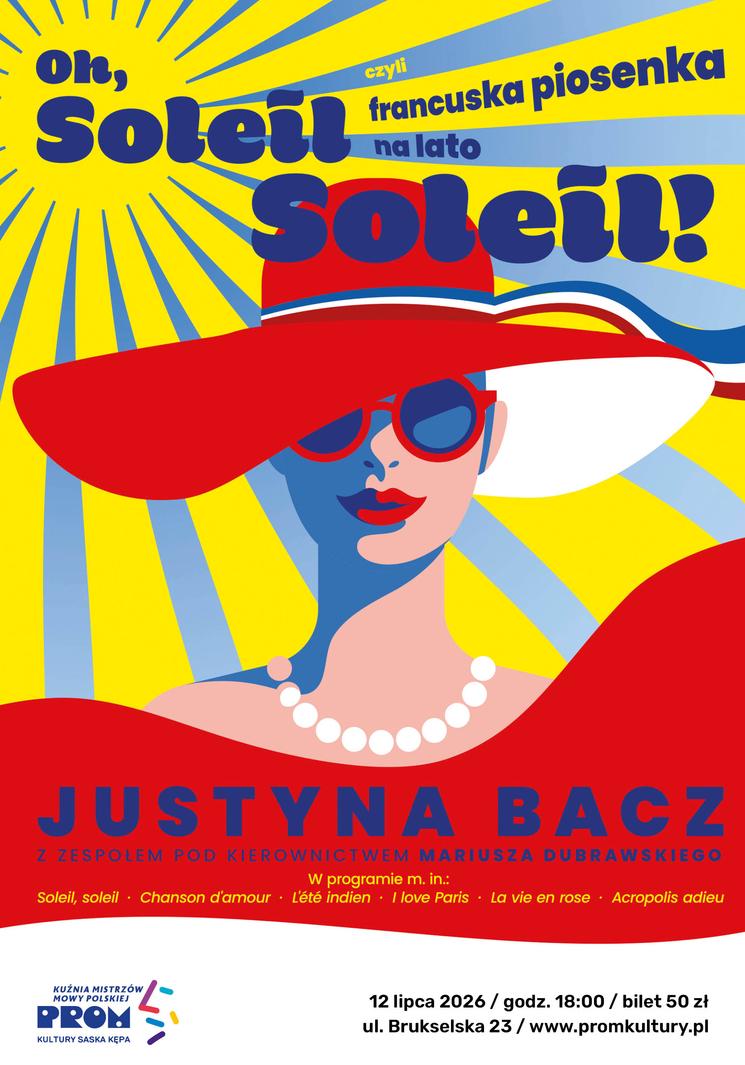 Affiche du concert Soleil Soleil de Justyna Bacz