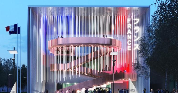 Photo du pavillon français à Osaka