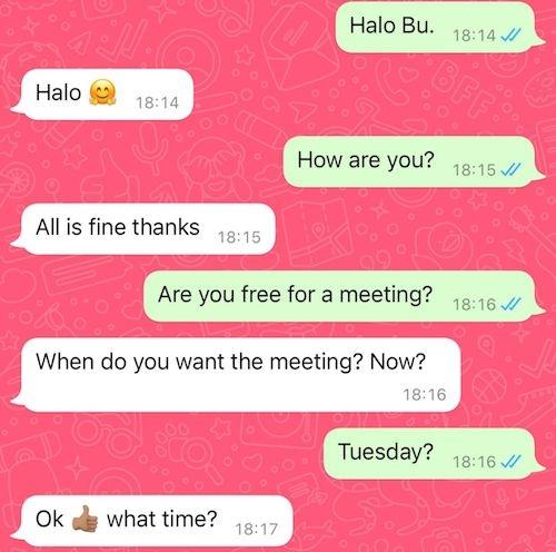 conversation wa indonesie