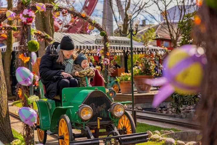 Pâques à Tivoli parc d'attraction de Copenhague
