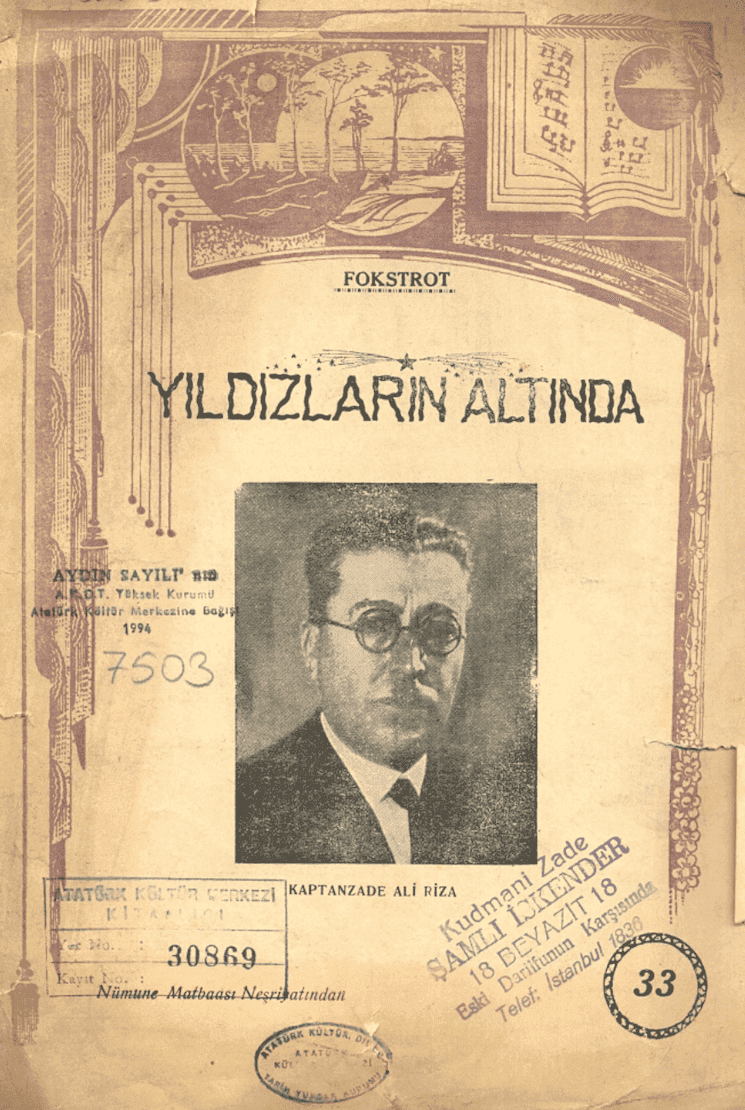 Partition de la célèbre chanson turque Yıldızların Altında.