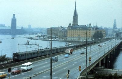 CentralBron en 1976 (Photo Peter Gullers/ Spårväsgmuseet)