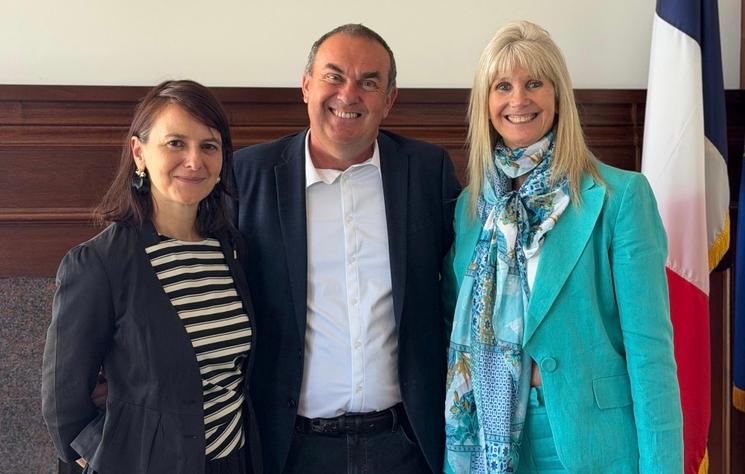 Valérie Brisset, Consules Générale de France à San Francisco, Hervé Heyraud, Fondateur lepetitjournal.com, Anne-Lorraine Bahi, Rédactrice en chef de l'édition de San Francisco Seattle de lepetitjournal.com
