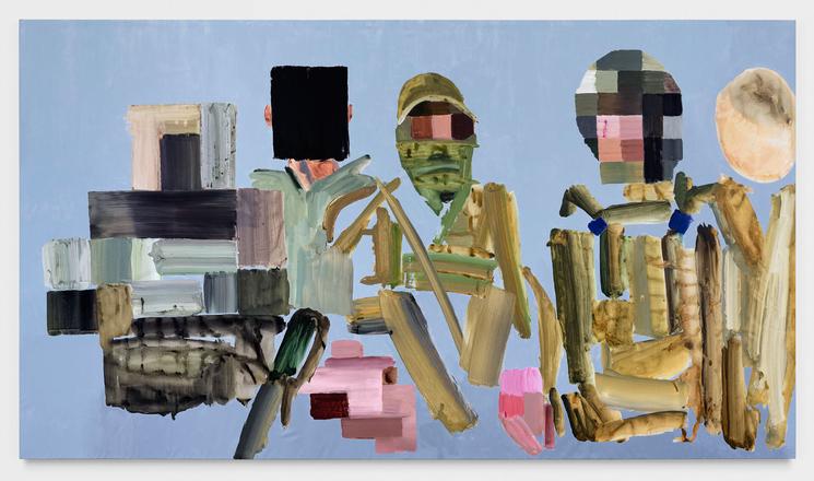 Lesia Khomenko: Minute de silence, acrylique sur toile, 2023 © Lesia Khomenko