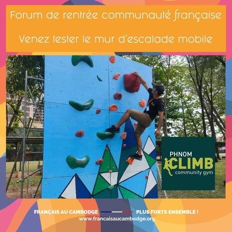 Photo mur d'escalade