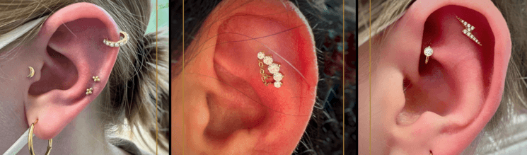 Piercings oreilles de Inky Und Stretchy