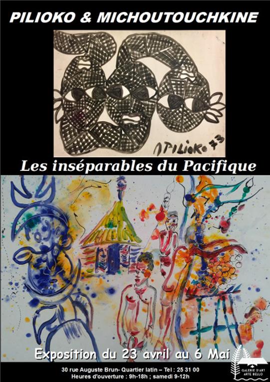 du 23 au 6 Mai aura lieu une exposition des artistes Aloï Pilioko et Nicolaï Michoutouchkine à la Galerie Arte Bello de Nouméa.