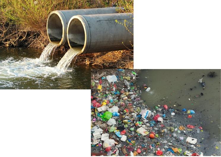 rejet des eaux usées et déchets plastiques