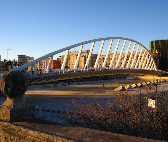 Le pont de l'Albereda à Valencia
