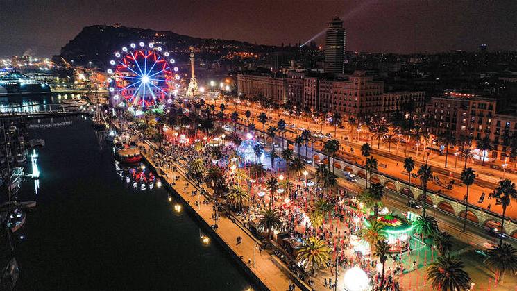 vue panoramique des lumières du vieux port