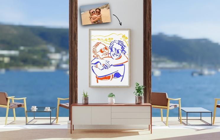 Portrait de Caroline et Nathalie mis en situation