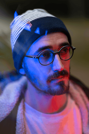 Portrait de Poutge artiste photo Copenhague