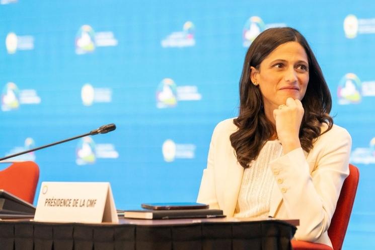 Eléonore Caroit, présidente de la CMF au nom de la France