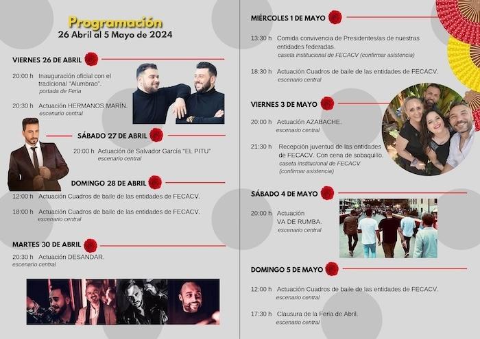 programme de la feria andalouza 2024 à valencia