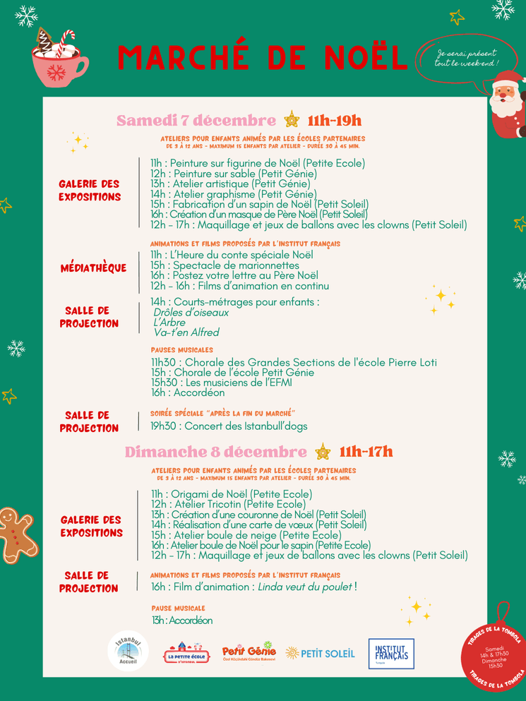 Programme marché de Noël Istanbul Accueil 2024