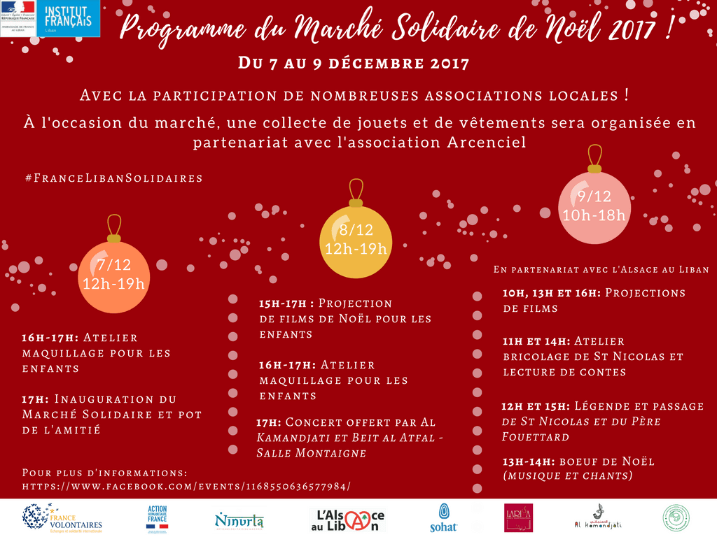 programme du marché de Noël