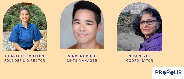 Charlotte Cotton, Vincent Chiu et Nita Siyer de Propolis