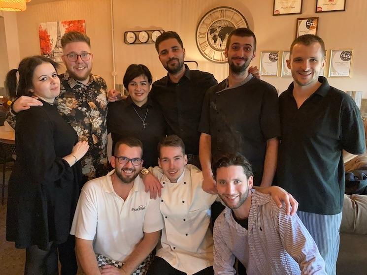 Toute l'équipe de la boulangerie Puget à Londres