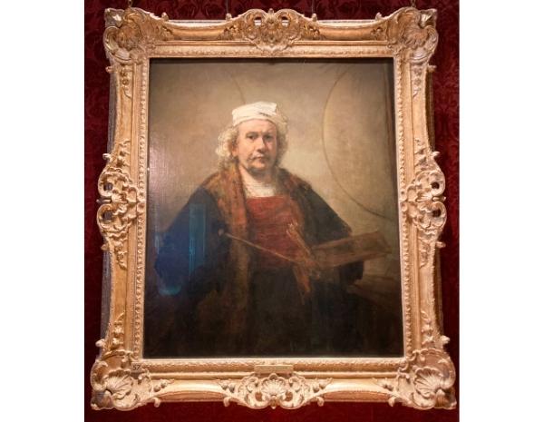 Rembrandt van Rijn - 1606–1669 -Autoportrait aux deux cercles