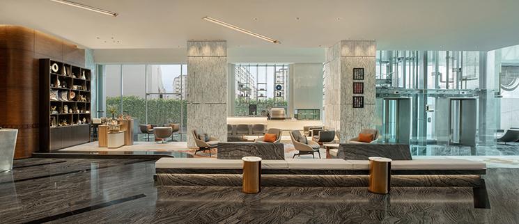 Vue du restaurant Lattitude 13 de l'hotel Le Meridien Bangkok