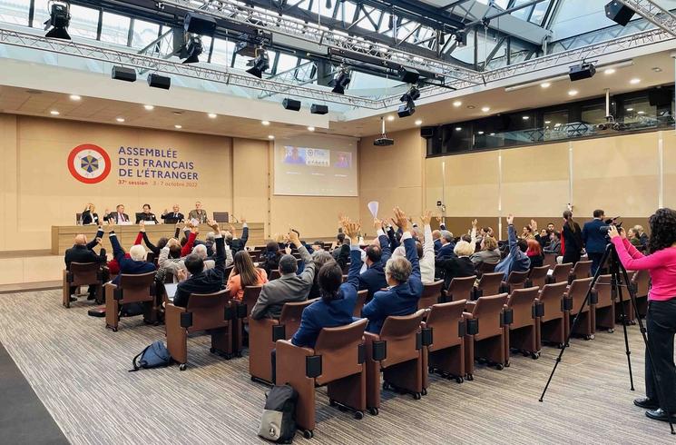 Restitution des travaux de commissions lors des Assemblées des Français de l'Etranger © Herni Zeller