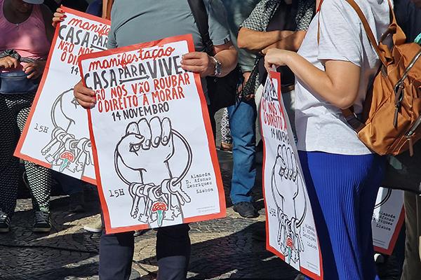 Manifestation contre la crise du logement