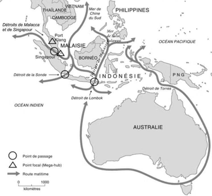 Routes maritimes et détroits