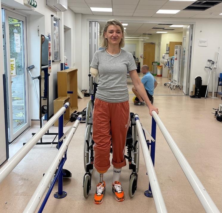 Sarah de Lagarde en centre de rééducation