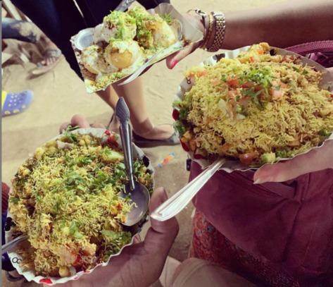 Bhel puri, sev puri