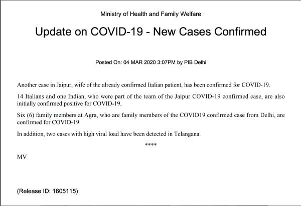 COVID-19 coronavirus Inde
