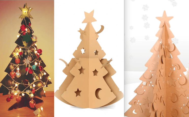 idee Sapin Noel ecolo carton