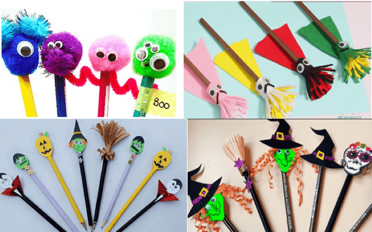 crayons monstres halloween