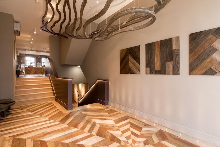 L'Origine le temple du parquet à Londres, le showroom de Vincent Coignet