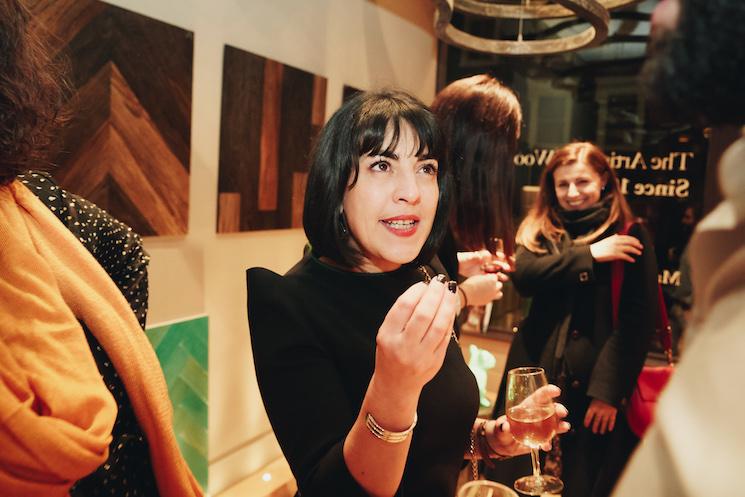 L'Origine parquet Londres inauguration showroom