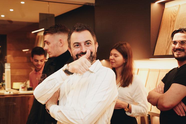 L'Origine parquet Londres inauguration showroom