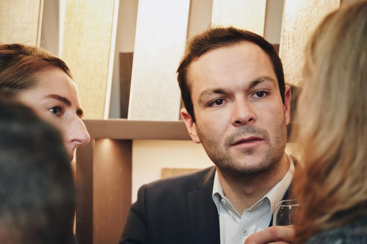 L'Origine parquet Londres inauguration showroom