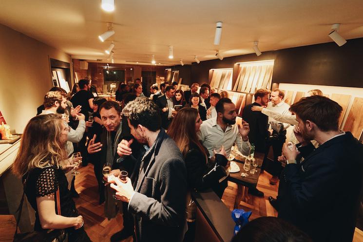 L'Origine parquet Londres inauguration showroom