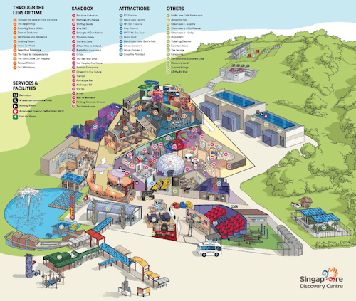 plan du Singapore Discovery Centre - copyright SDC