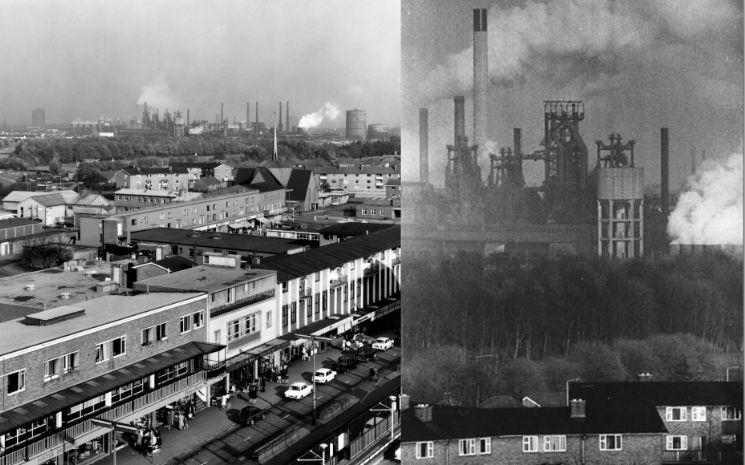 Site sidérurgique de la ville de Corby