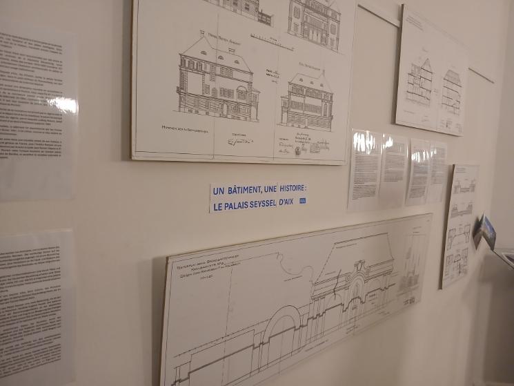 exposition sur l'histoire du bâtiment