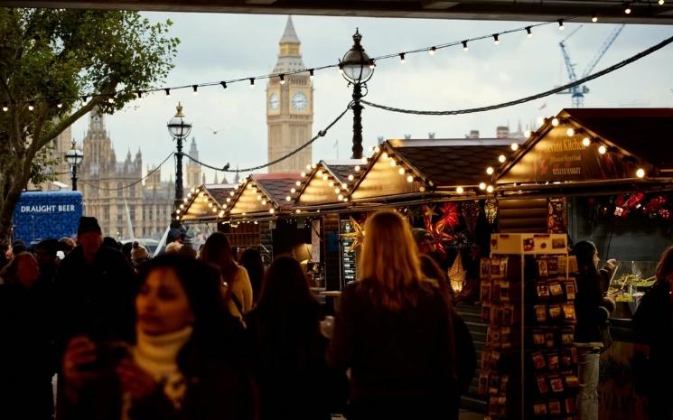 Photo officielle du site du marché de noël de South Bank