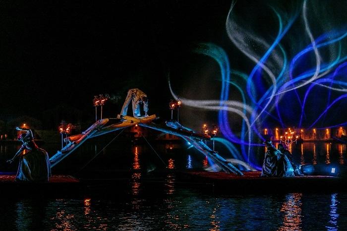 spectacle nocturne sur l'Arsenal à Venise