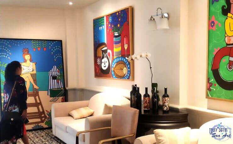 Stéphane Delaprée expose au Raffles de Phnom Penh