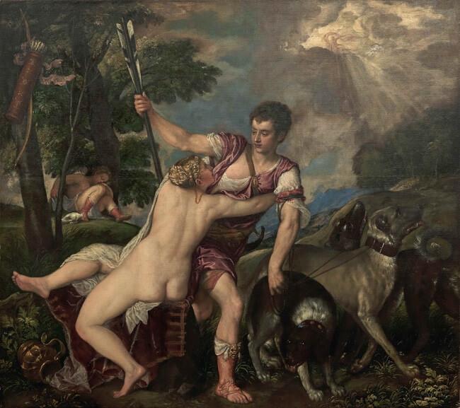 TIZIANO e bottega Venere e Adone