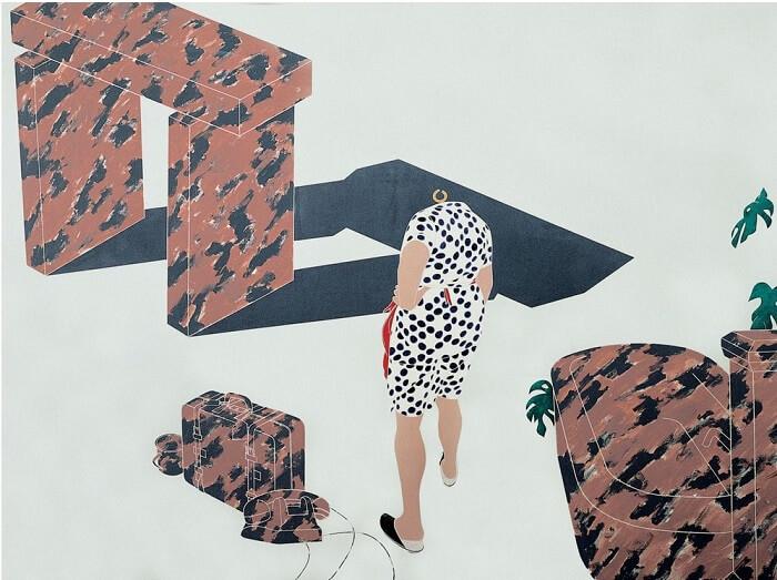 tableau de peinture d'emilio tadini