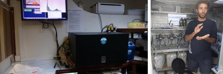 Tara voilier visite intérieur dry lab wet lab