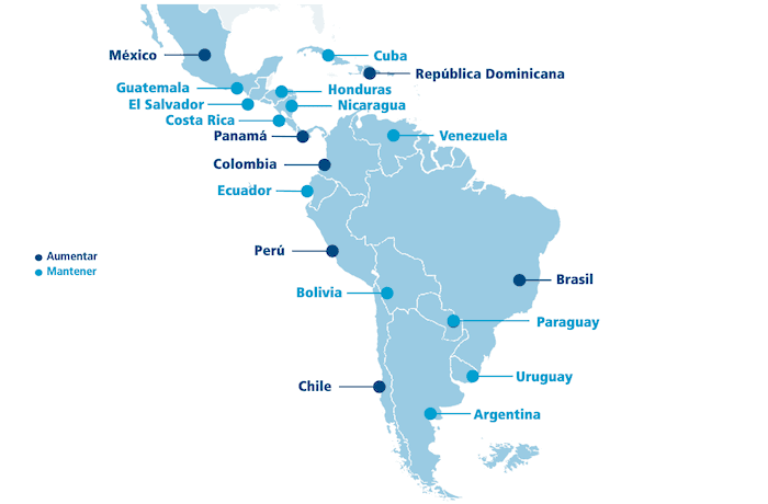 Tendance d'investissements des entreprises espagnoles en Amérique latine en 2024