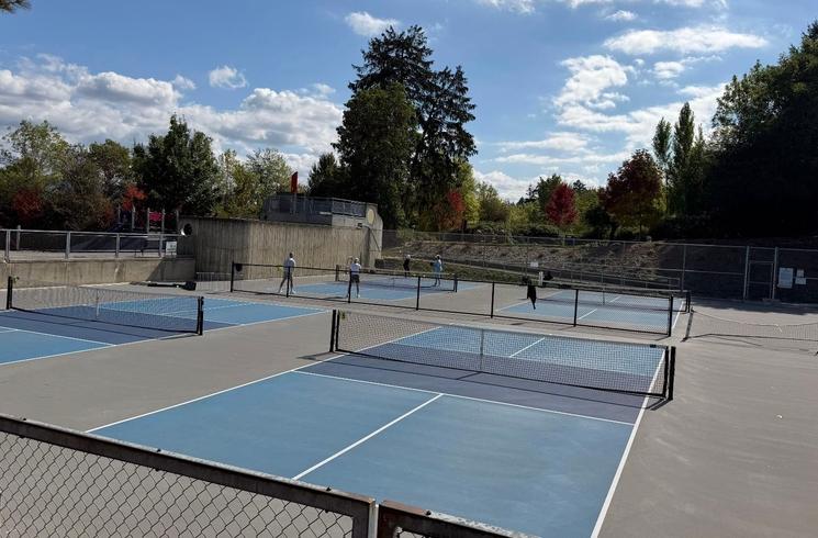 Terrains de pickleball à Mercer Island (WA) - Photo Sandrine Louvel